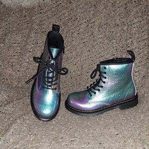 Dr. Martens/Doc Unisex-1460 Y-Iridescent Hologram Booties-Sz 36-NWOB